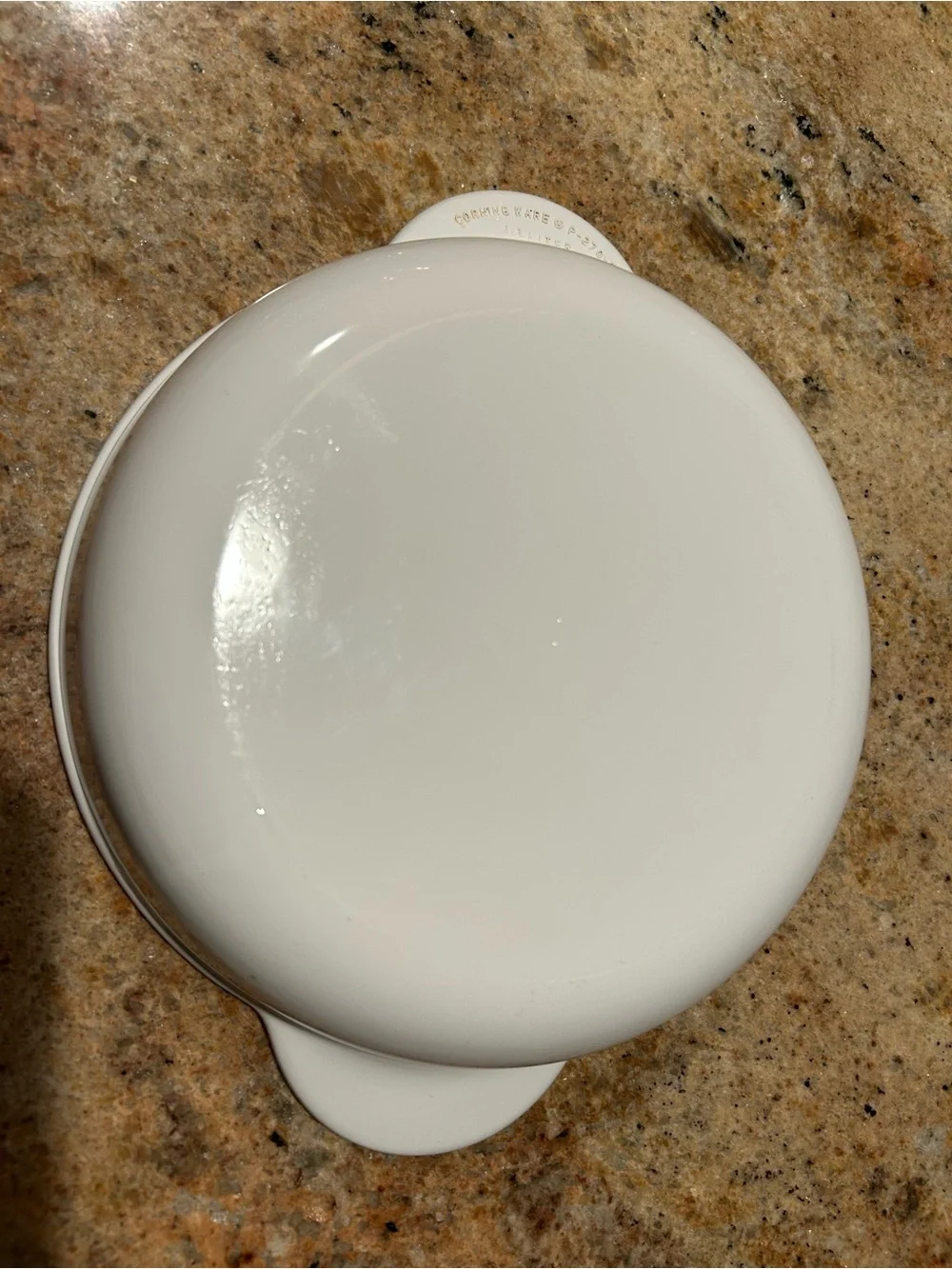 Corning Ware P-270-B Frost White Heat-n-Eat Pyroceram Casserole 1.25 Qt